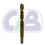 Broca titânio 14,29mm a 25mm C/ Rebaixo - CB TOOLS